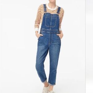 J.Crew Jeans Classic All Day Stretch Denim Overalls. Size small